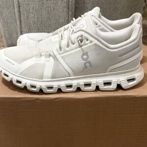 On Women's White Athletic Shoes